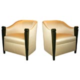 Pair of Art Deco Club Chairs by Jean Pascaud