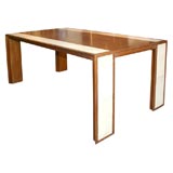 1940'S Parchment Inlaid Table in the Manner of Jean-Michel Frank