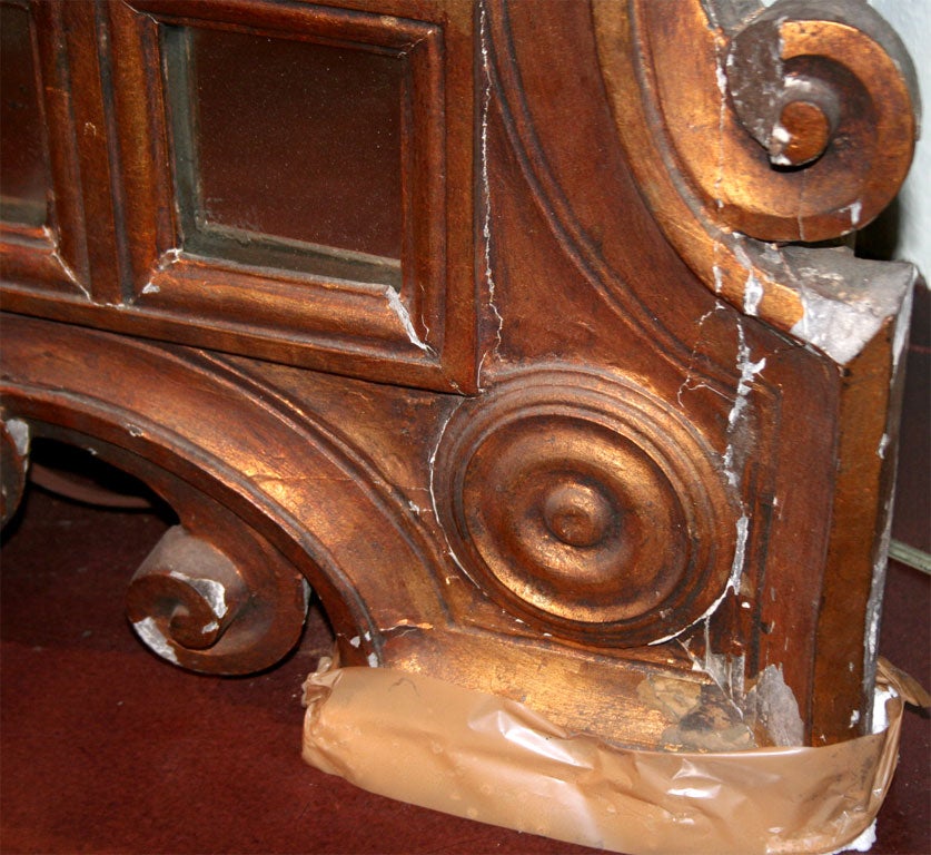 19th Century Bronze Gilded Italian Grand Mirror For Sale