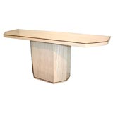 Travertine Console