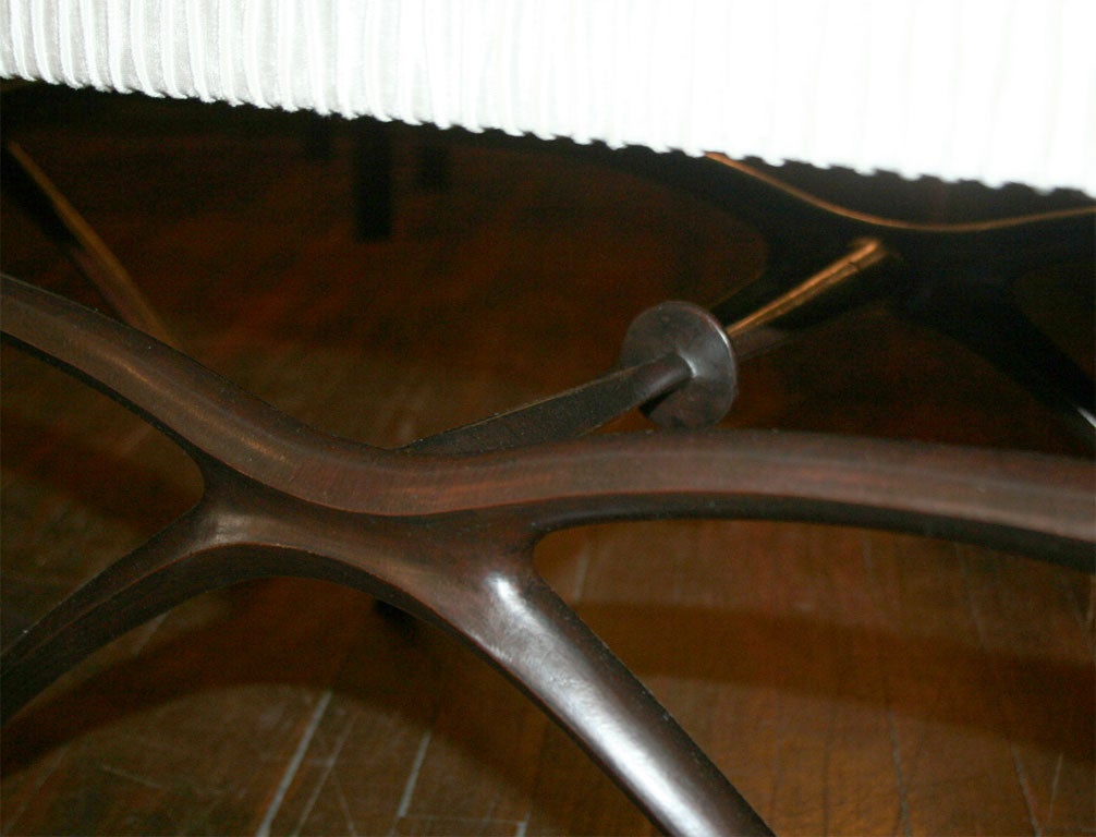 Pair Sculptural Benches by Alexandre Logé 1