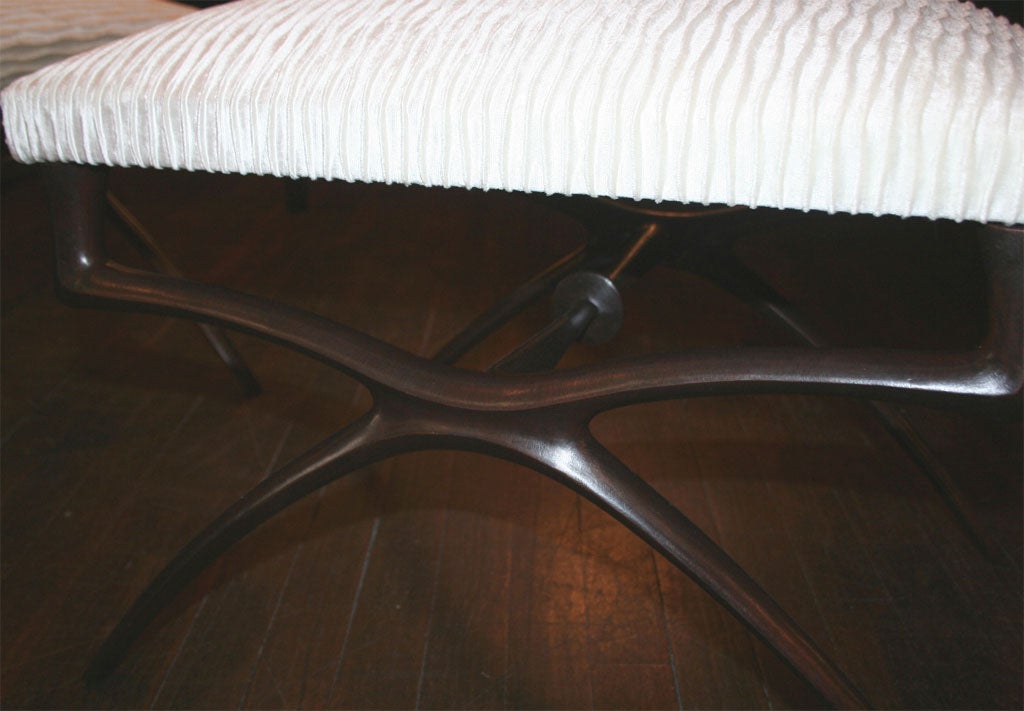 Pair Sculptural Benches by Alexandre Logé 2
