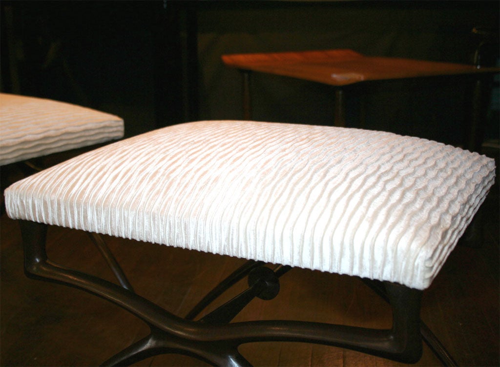 Pair Sculptural Benches by Alexandre Logé 3