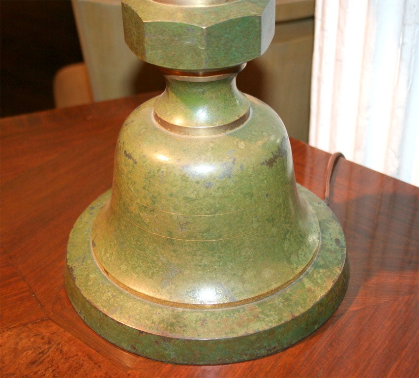 American Bronze Table Lamp by Abel Sorrenson