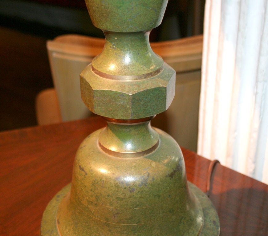 Bronze Table Lamp by Abel Sorrenson In Excellent Condition In New York, NY
