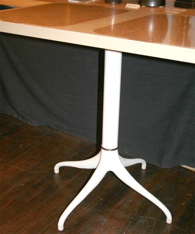 Mid-Century Modern Custom Design Pedestal Console Table by Paul Laszlo