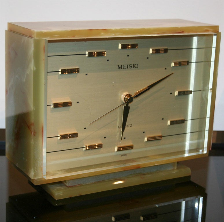 Japanese Bakelite Mantel Clock by Meisei