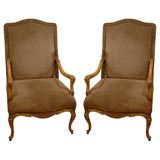 19thC PAIR OF FRENCH REGENCE ARMCHAIRS
