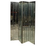 MID CENTURY BEVELED MIRRORED SCREEN