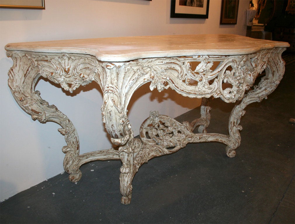 French Wood Console