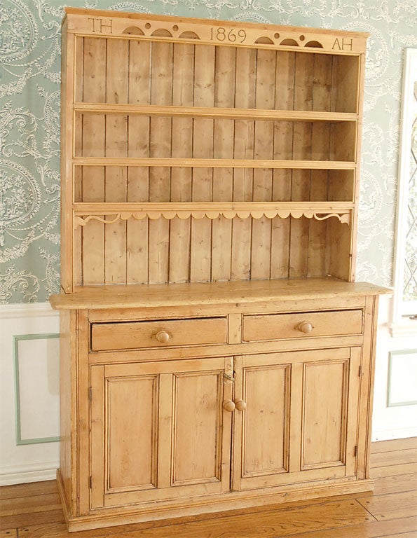 19th Century Pine Hutch