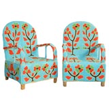 PAIR of African Beaded Chairs