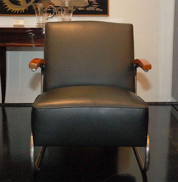Bauhaus Pair of Signed Thonet Arm Chairs