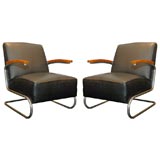 Pair of Signed Thonet Arm Chairs