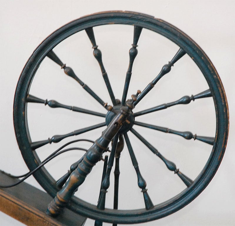 19th century spinning wheel