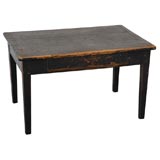 19THC DARK  BROWN  COFFEE TABLE FROM NEW ENGLAND