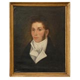 Antique 1820'S NEW ENGLAND PORTRAIT