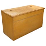 19THC  ORIGINAL MUSTARD  PAINTED FEED  BIN