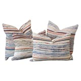 Antique 1930
S RAG RUG  W/HOMSPUN LINEN BACKING