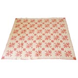 1920
S GEOMETRIC PINK 
WHITE QUILT