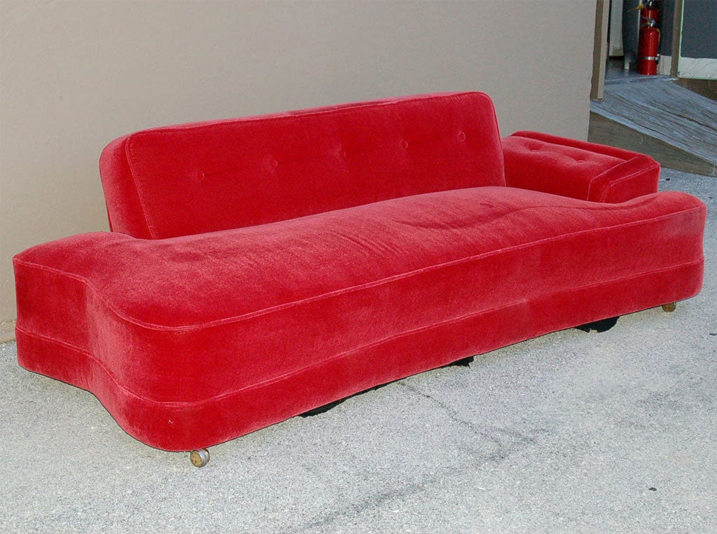 American Mohair Dog Bone Sofa