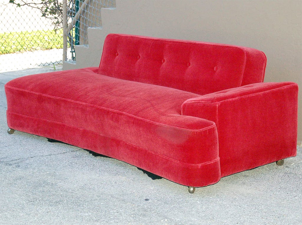 Mohair Dog Bone Sofa 1