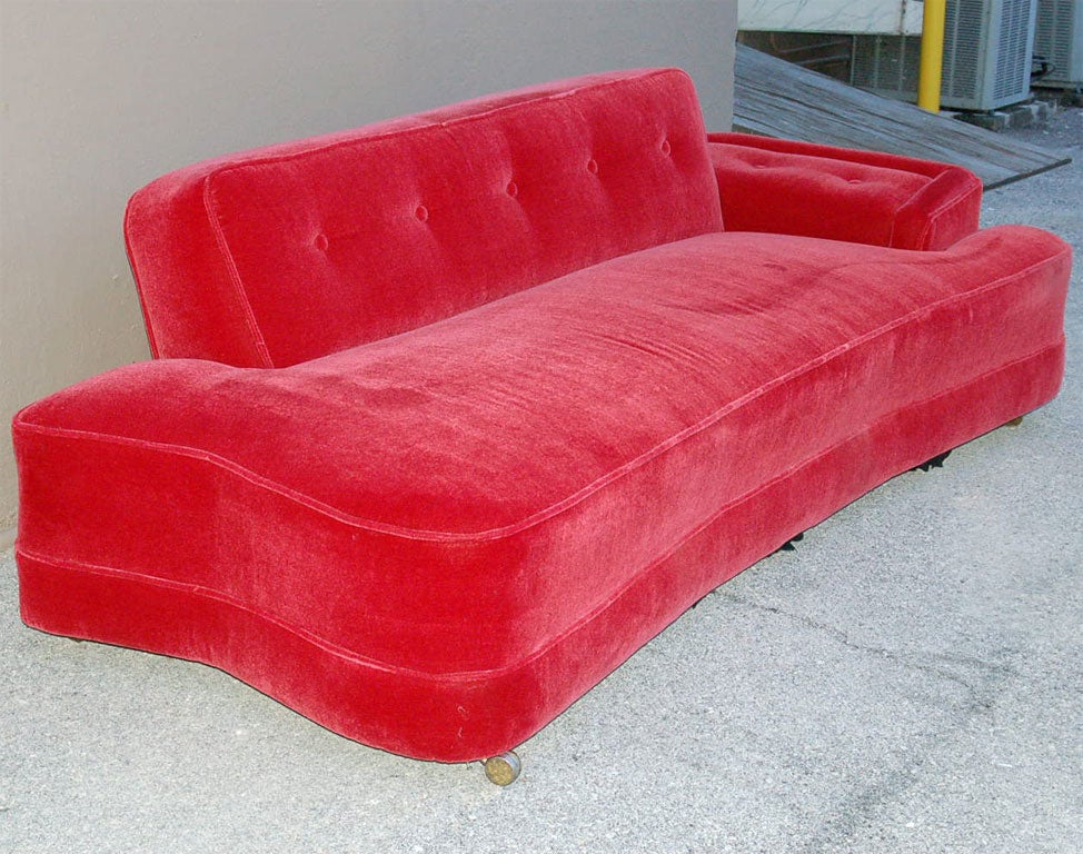 Mohair Dog Bone Sofa 2