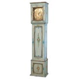 Antique French painted longcase clock