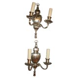 Silverplated tassle sconces