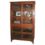 Large Store Display Cabinet With Glazed Sliding Doors