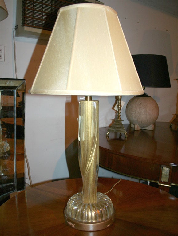A Murano glass lamp