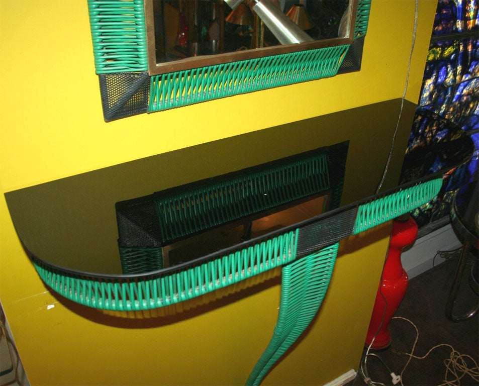 A 1950's French Console and Mirror 5