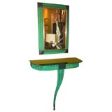 A 1950's French Console and Mirror