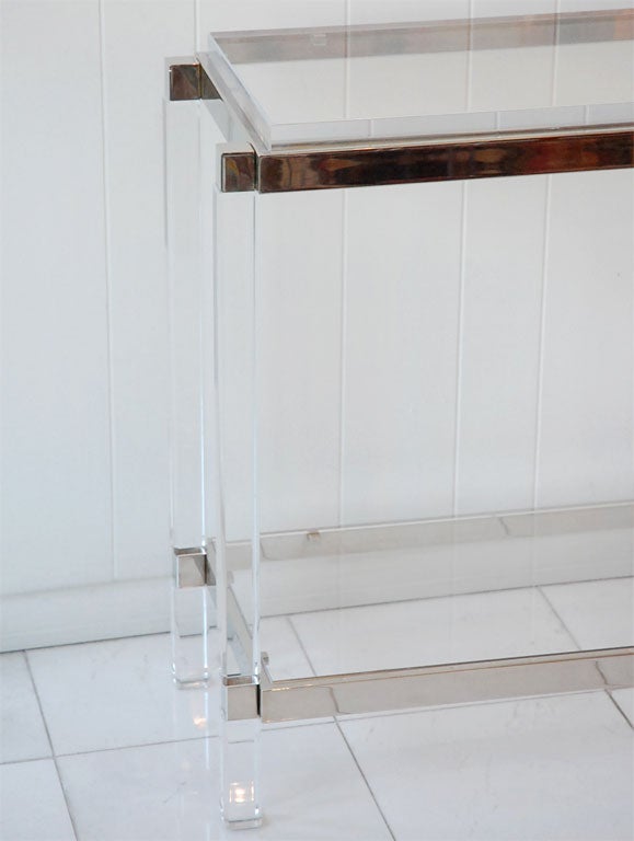 Nickel Charles Hollis Jones Metric Side Tables