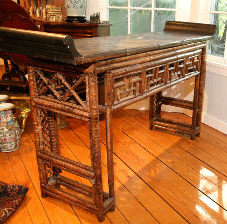 Chinese Bamboo Altar Table 2