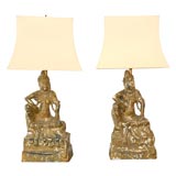 Pair of Statue Lamps