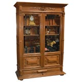 French Walnut Two Door Bibliotheque