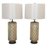 Vintage Bamboo Mercury Table Lamps