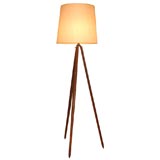 Rustic Tripod Stand Floor Lamp