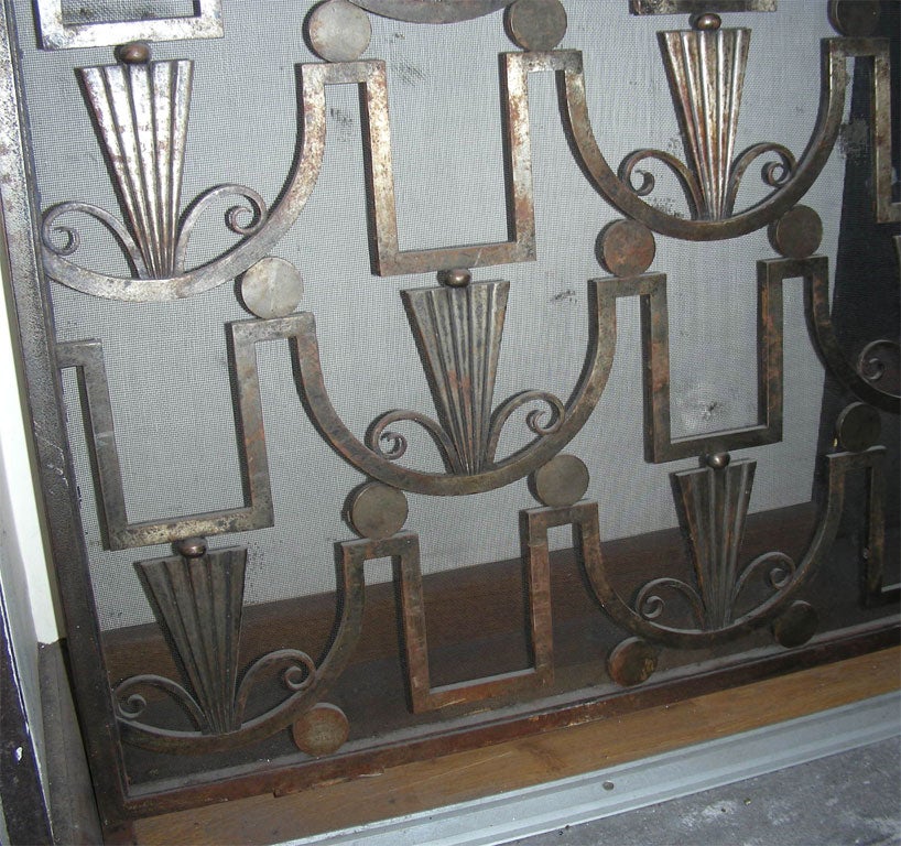 20th Century 1925 Wrougth Iron Gate by Edgar Brandt