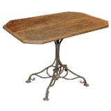 French Walnut Top with iron base Bistro Table (ref.PAR 48)