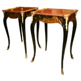 Fine Pair of Louis XV Chinoiserie Side Tables, late 19th century