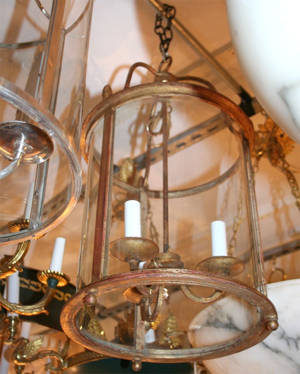 antique bronze hall lantern in an exquisite finish