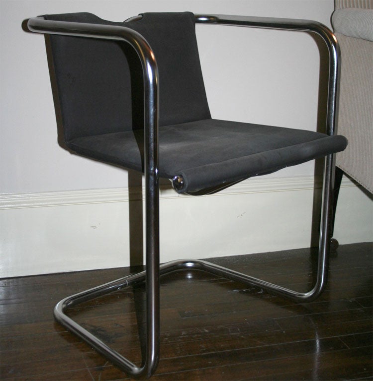 Mid-century Pair of Chrome Chairs