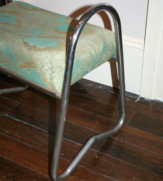 Chrome  Foot Stool