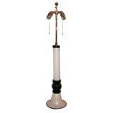 #3907 Black and White Murano Glass Table Lamp