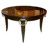 #3961 Round Mahogany Wood Coffee Table