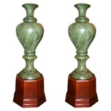 Pair of large scale standing lamps