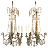 A pair of Swedish Neo-classic wall sconces