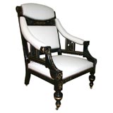 Egyptian Aesthetic Movement Library Chair